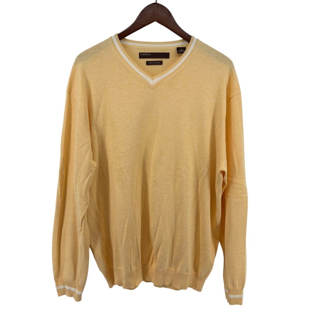 Perry Ellis Men's Pima Cotton Sweater XL